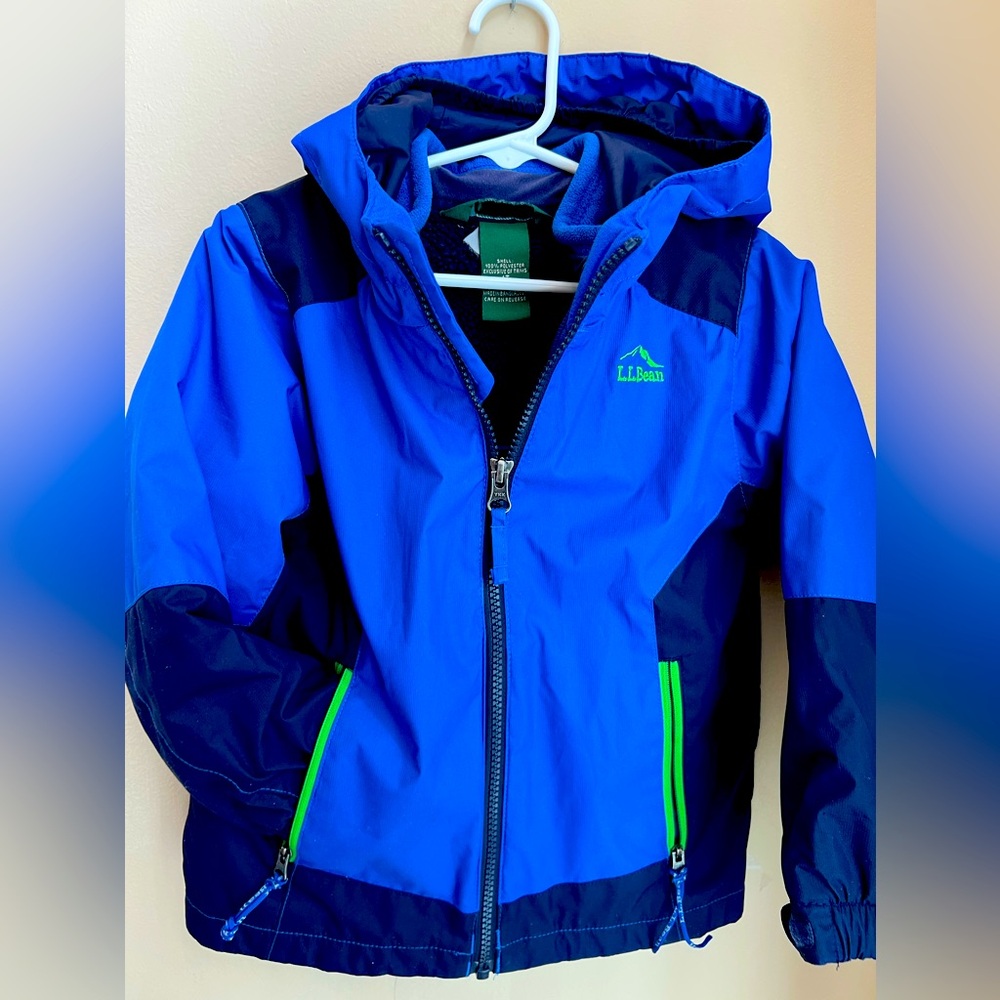 Blue Size T4 Kids' Fleece-Lined 3-in-1 Jacket